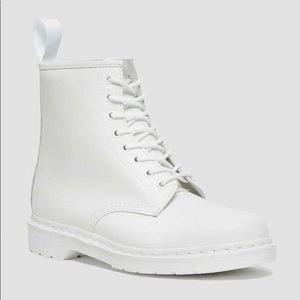 NEW Dr.Martens White Mono 1460 Boots
